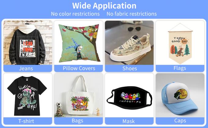 60cm Druk cyfrowy DTF Film PET do transferu ciepła DTF Filmy drukarskie DTF Filmy męskie Buty płótnowe T-shirty Druk DTF Papier PET Film 3