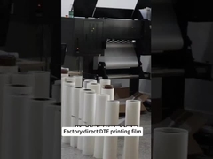 Filmy drukowane fabrycznie DTF 42cm*100M błyszczące Matte White Ink Printing Film do odzieży