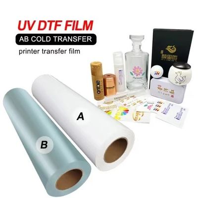 Elastyczny przezroczysty biały film do druku UV 30cm 60cm CMYK Biały lakier