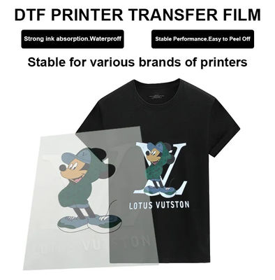 Film do druku DTF 42cm*100M błyszczący Matte White ink printing Film do odzieży