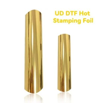 Elastyczny AB UV DTF Złota folia materiał drukowany Cold Peel Transfer Pet Film