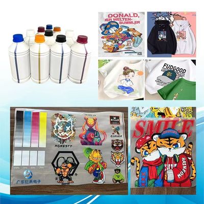 CMYKW 5-kolorowe atramenty DTF na bazie wody 1000ml dla drukarki XP600 I1600 I3200