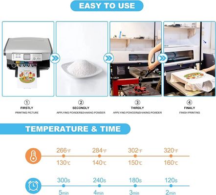 ECO Friendly White DTF Powder Adhesive Hot Melt Powder dla druku transferu ciepła