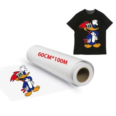 30cm*100m 75U Release Pet Film Roll Dwustronny Film Chłodny Peel Gorący Peel ciepły Film przezroczysty 30cm dla koszulki DTF