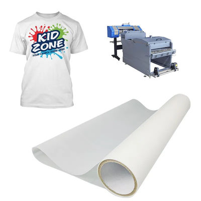 75mic mat Printing inkością białą DTF pet film hot peel 30cm 60cm bezpośrednio do folii do druku odzieży