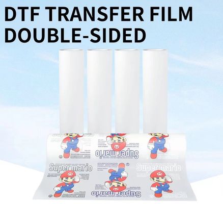 75mic mat Printing inkością białą DTF pet film hot peel 30cm 60cm bezpośrednio do folii do druku odzieży