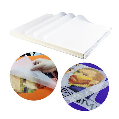 Hot Peel Przejrzystość 60 cm Matt Dwustronny Inkjet Biały A3 Pet Dtf Wrótka Filmu Transferu Ciepła Do Odzieży