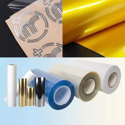 Kryształowa folia UV Ab Pet Film Transfer Paper For Paperboard / Metal / Leather