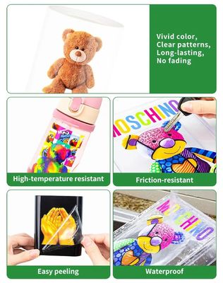 Uvdtf Transfers UV Film Treated Plastic Fabric Supplier Ab UV Dtf Printer Film Nalepka Perłowa Metaliczna Pet Dtf Film