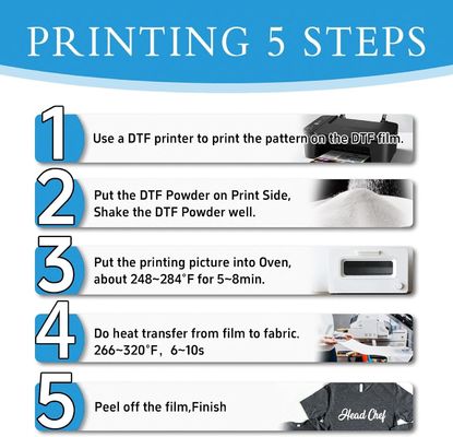 60cm Druk cyfrowy DTF Film PET do transferu ciepła DTF Filmy drukarskie DTF Filmy męskie Buty płótnowe T-shirty Druk DTF Papier PET Film