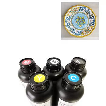 CMYKW V UV Light Curing Method LED Ink Kompatybilny z głowicami drukarskimi DX5 DX7 XP600 TX800