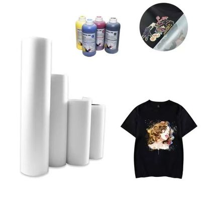 75 mikronów Matte Instant Hot Peel 60cm*100m DTF Drukowany Film Rolkowy Do Koszulki