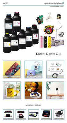 1000 ml UV Digital Ink Dla Drukarek DX5 DX7 XP600 TX800 Nieprzezroczyste CMYKW V