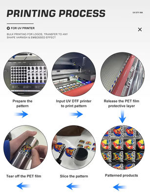 1L Pojemność elastyczny atrament LED-UV do silikonowego PVC i uszkodzony atrament UV do drukarki Epson