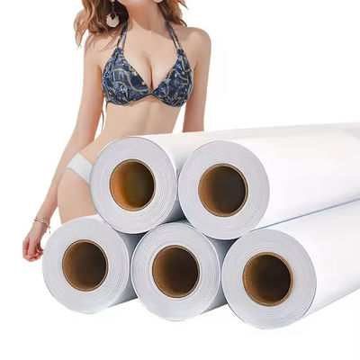 56 cali*100m Stretch Sublimation Paper Roll Biały 42gsm Do profesjonalnej druku tkanin