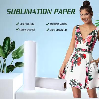 Papier sublimacyjny wielkości A4 do odzieży Biały papier transferu 100 gm w rolce do druku sublimacyjnego