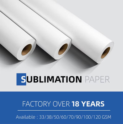 Easy 33g Trwały poliester Sublimacja Transfer Paper Roll Tekstil Transfer ciepła Drukowanie cyfrowe