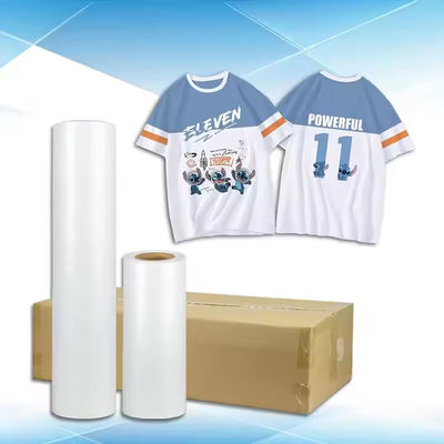 Białe atramenty drukowalne DTF Transfer Film Roll Hot Peel Wysoka rozciąganie do druku