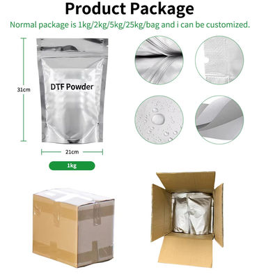 Biały tusz Transfer ciepła Tpu Dtf Gorąco stopiony proszek Klejący termiczny 1 kg 80mic