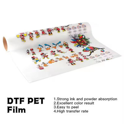 Film DTF 30CM x 100M 75U Kompatybilny z CMYK + Białym tuszem do druku odzieży