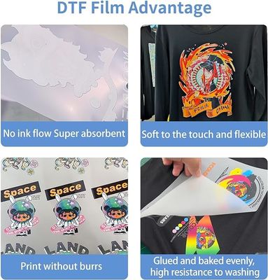 Filmy DTF 75mic Miękkie, elastyczne i trwałe wydruki do T-shirtów